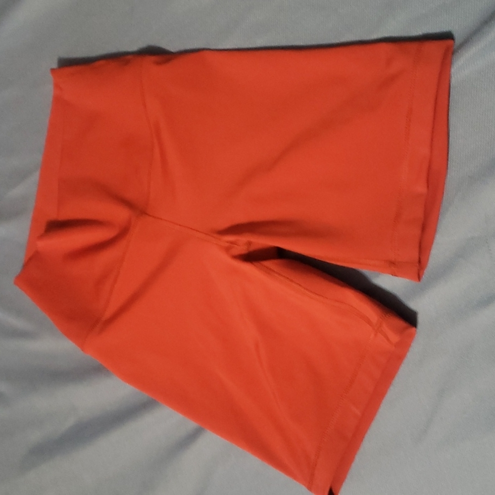 RUST COLORED BIKER SHORTS